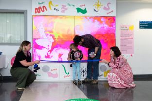 Interactive art installation brings creativity and calm to children at Whittington Hospital